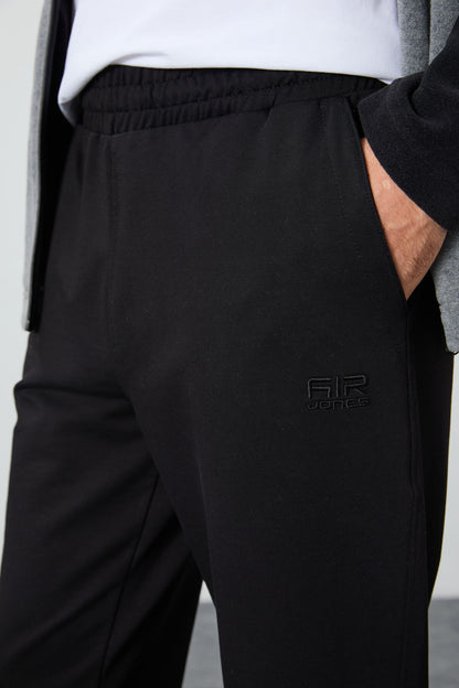 Brad Black Standard Fit Men's Tracksuit Bottom - 84955