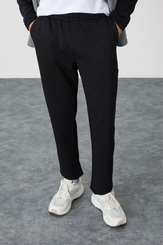Brad Black Standard Fit Men's Tracksuit Bottom - 84955