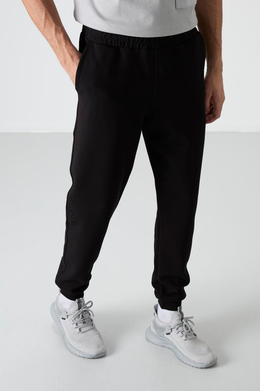 Black Laced Long Leg Men's Tracksuit Bottom - 84999
