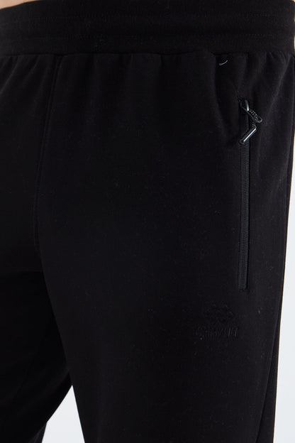 Black Laced Men's Tracksuit Bottom - 82110