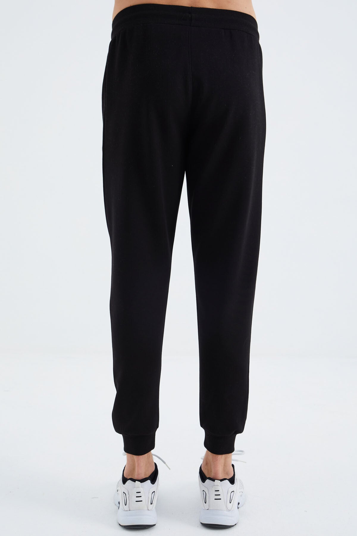 Black Laced Men's Tracksuit Bottom - 82110