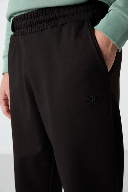 Barnes Black Men's Tracksuit Bottom - 84951