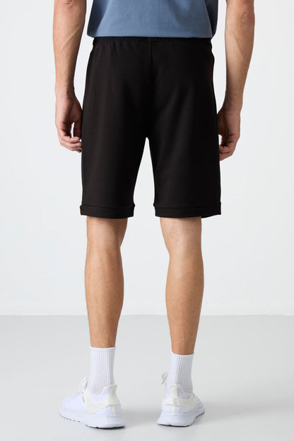 Albie Black Standard Fit Men's Shorts - 81241