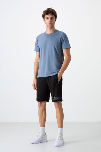 Albie Black Standard Fit Men's Shorts - 81241