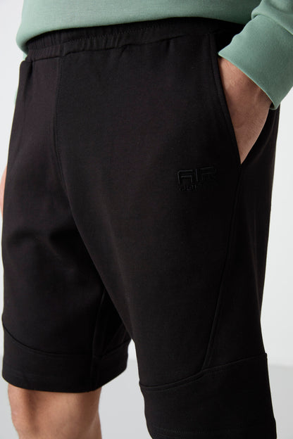 Black Printed Men's Shorts - 81246