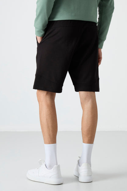Black Printed Men's Shorts - 81246