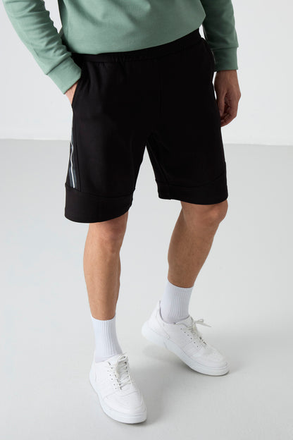 Black Printed Men's Shorts - 81246