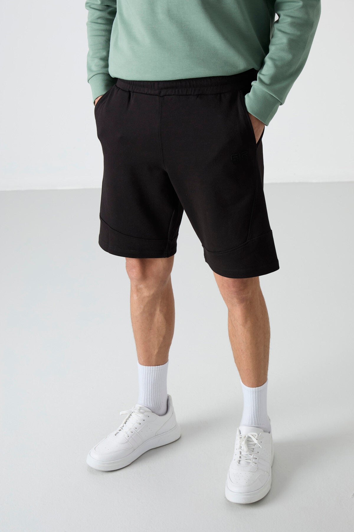 Black Printed Men's Shorts - 81246
