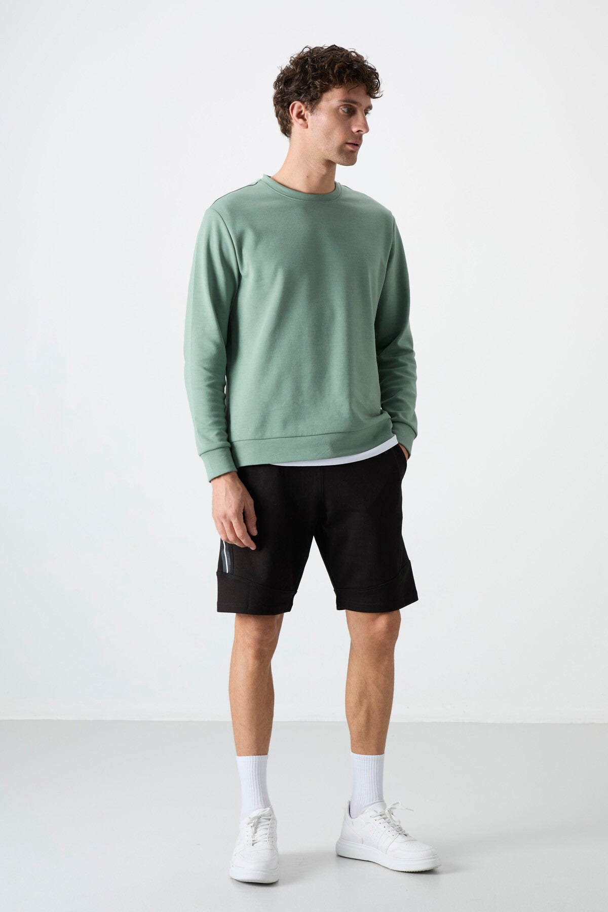 Black Printed Men's Shorts - 81246
