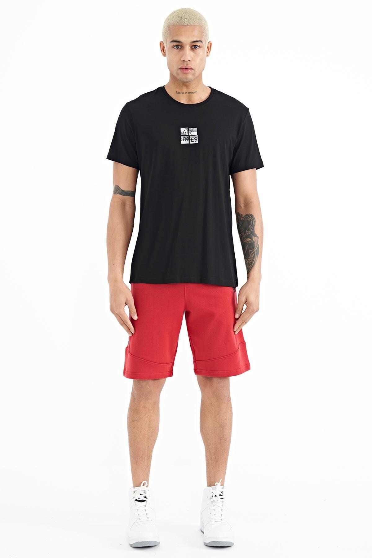 Miles Black Printed Men's T-Shirt - 88222