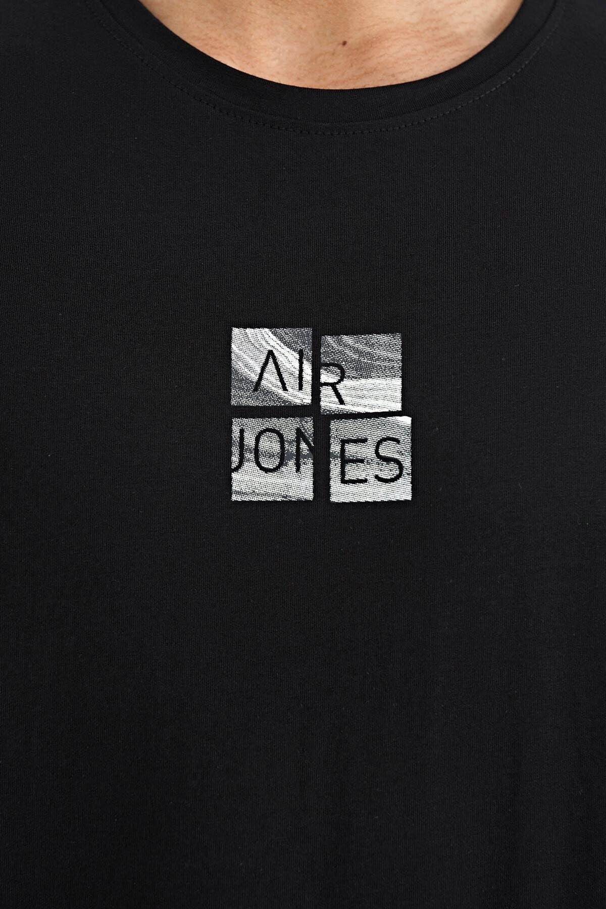 Miles Black Printed Men's T-Shirt - 88222