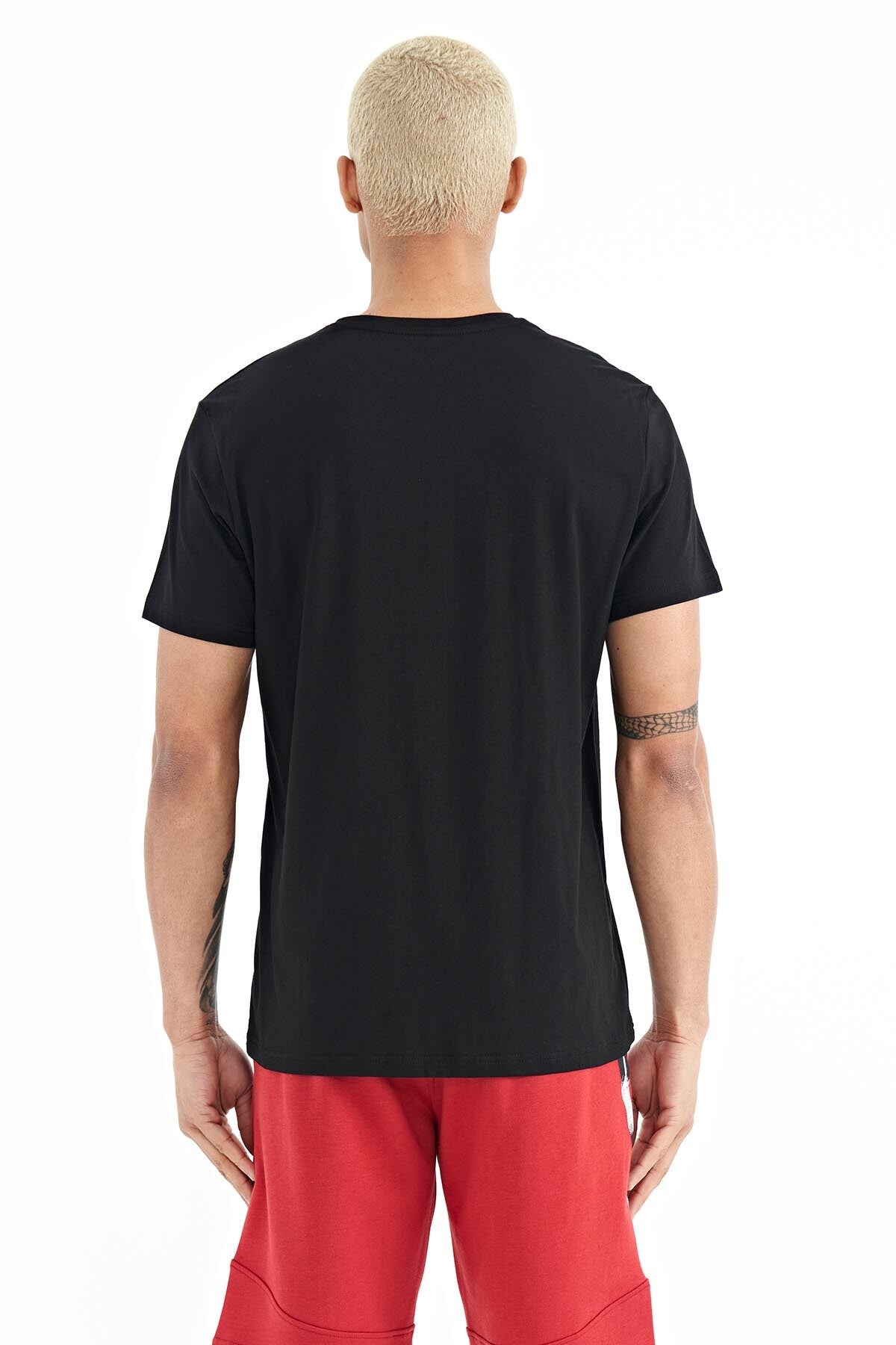 Miles Black Printed Men's T-Shirt - 88222