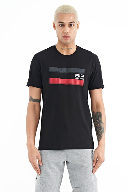 Donald Black Standard Fit Men's T-Shirt - 88217