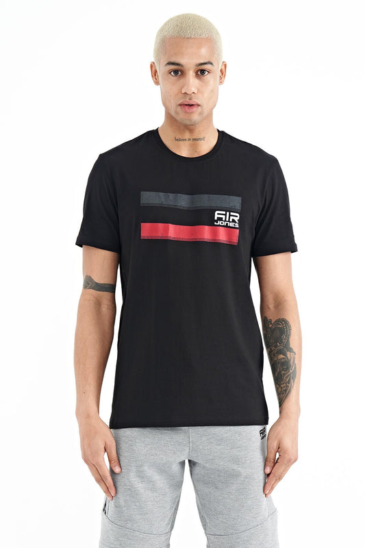Donald Black Standard Fit Men's T-Shirt - 88217