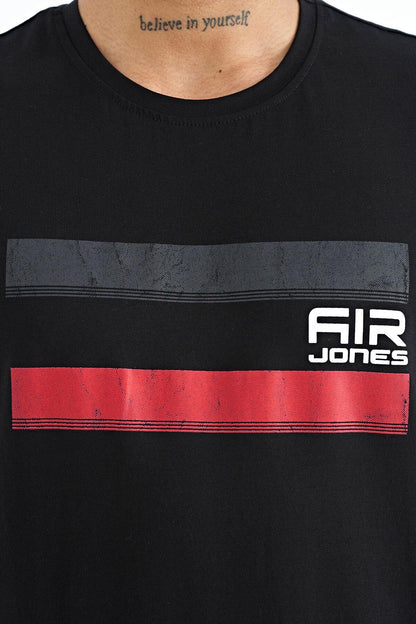 Donald Black Standard Fit Men's T-Shirt - 88217