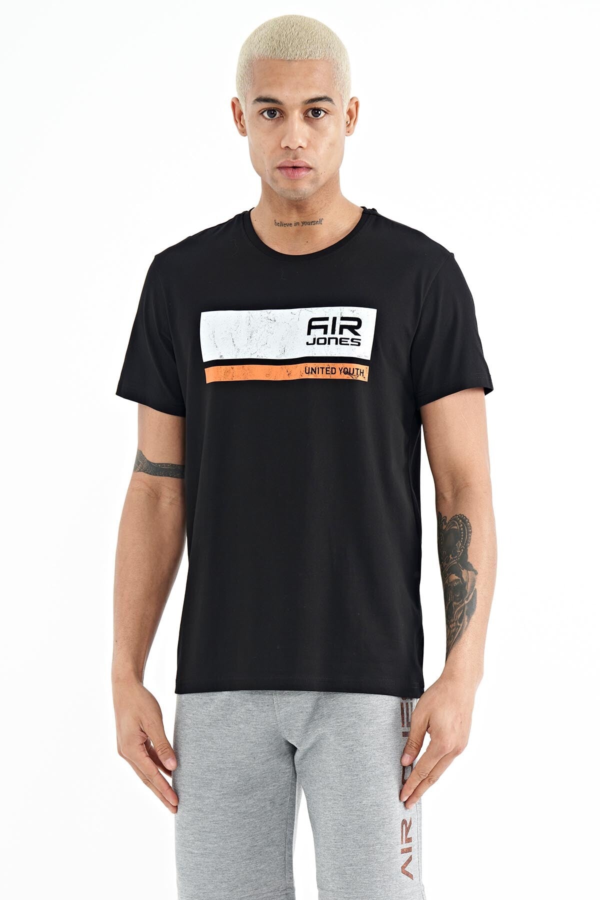 Luke Black O Collar Men's T-Shirt - 88221