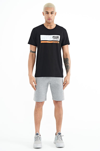 Luke Black O Collar Men's T-Shirt - 88221