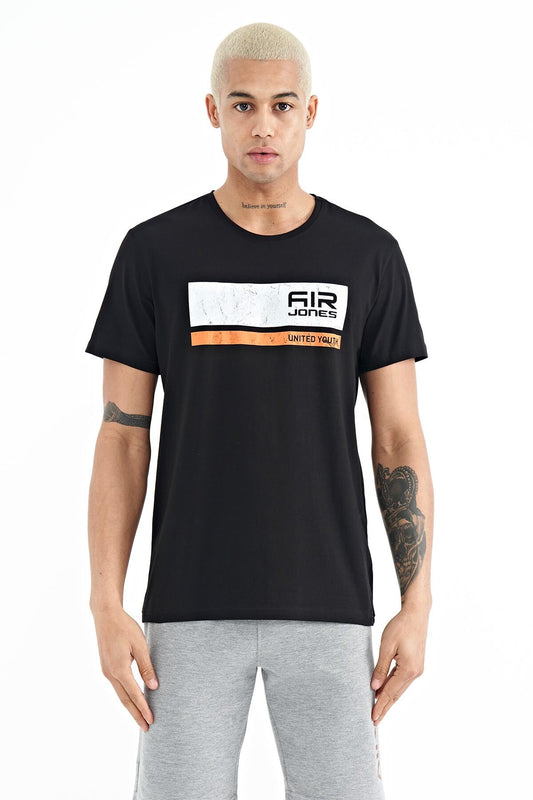 Luke Black O Collar Men's T-Shirt - 88221