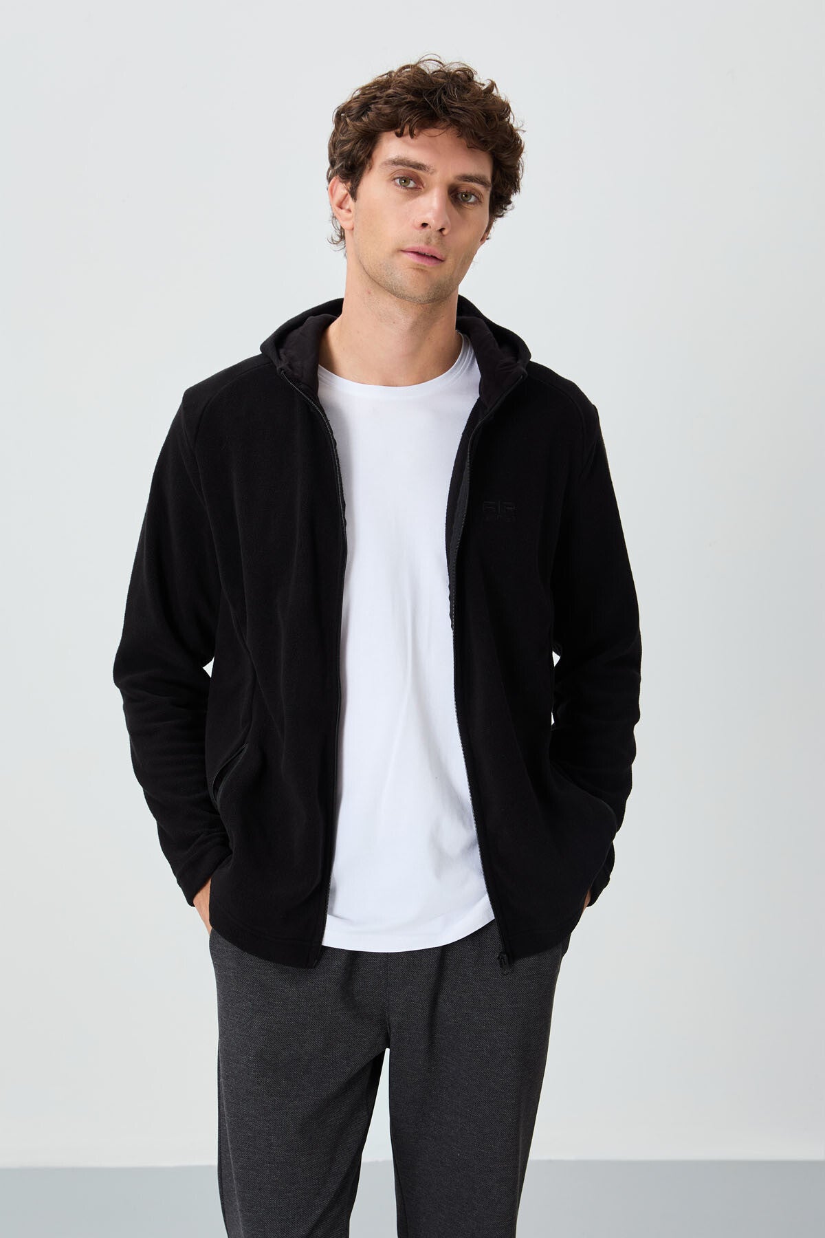 Connell Black Relax Fit Polar Men's Sweatshirt - 88313