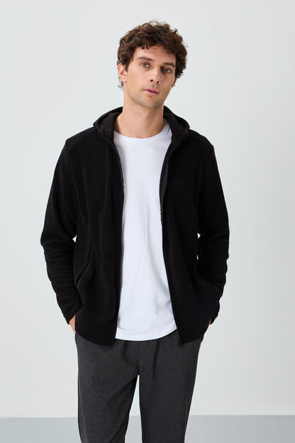 Connell Black Relax Fit Polar Men's Sweatshirt - 88313