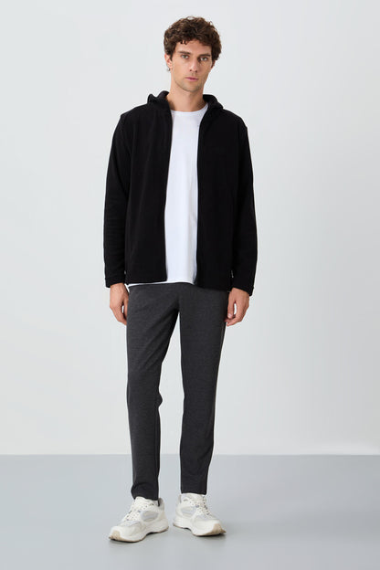 Connell Black Relax Fit Polar Men's Sweatshirt - 88313