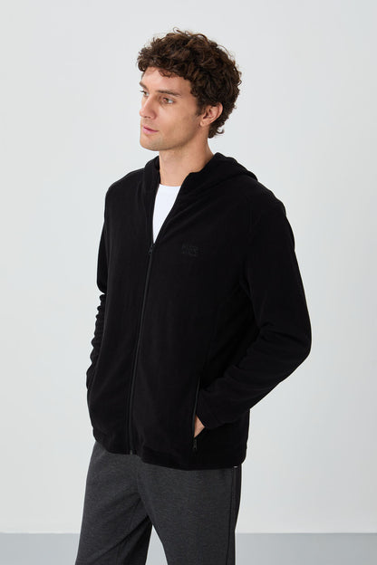 Connell Black Relax Fit Polar Men's Sweatshirt - 88313