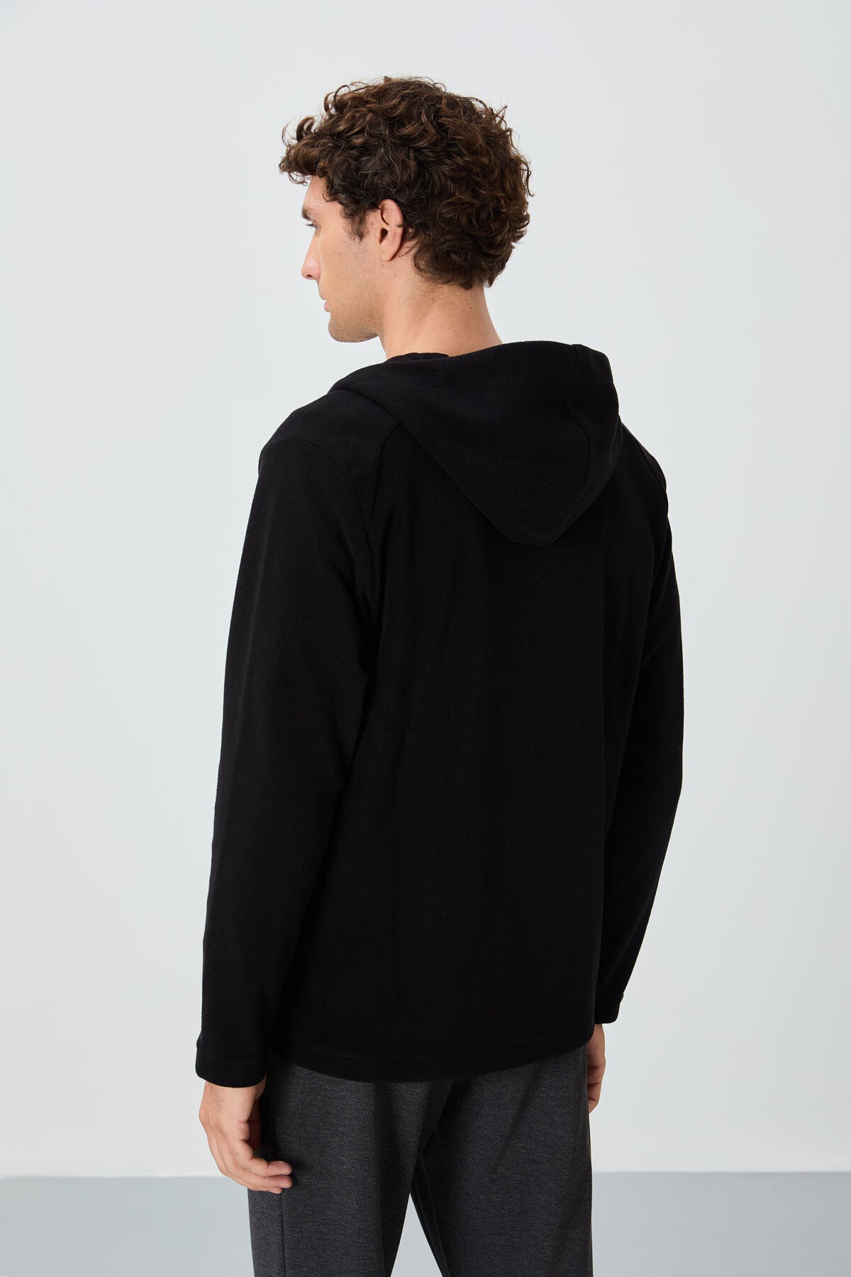 Connell Black Relax Fit Polar Men's Sweatshirt - 88313