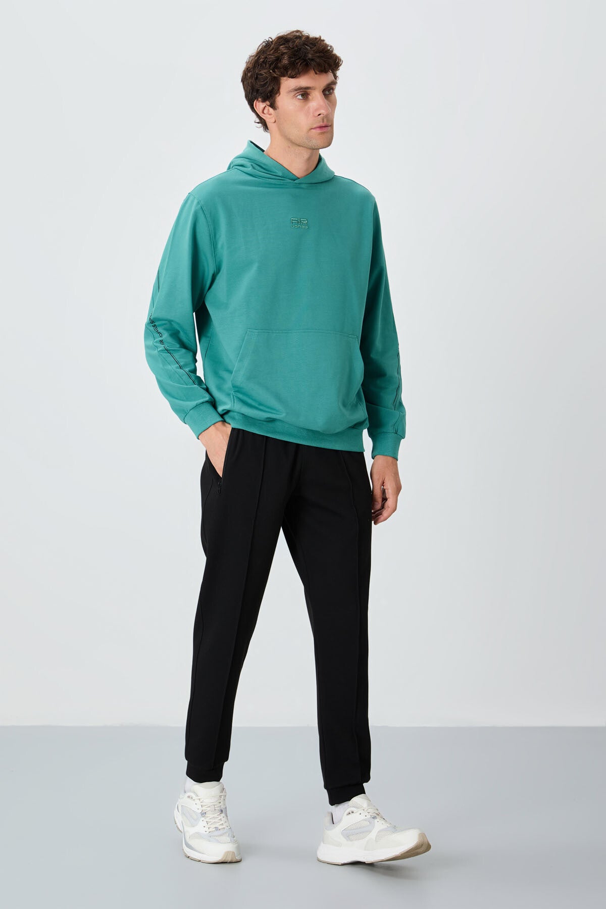 Black Jogger Men's Tracksuit Bottom - 82113