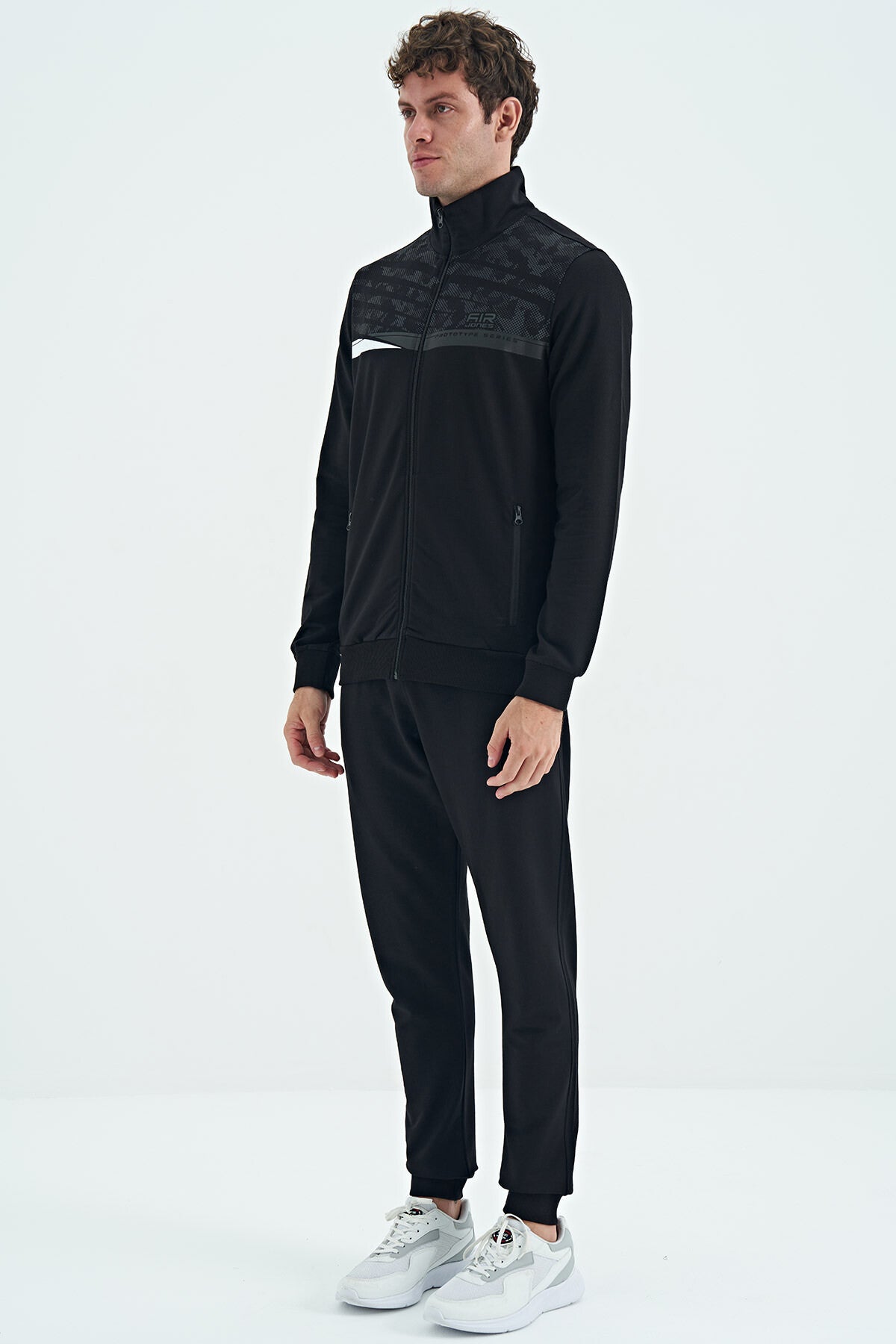 Harry Black Standard Fit Men's Tracksuit Set - 85197
