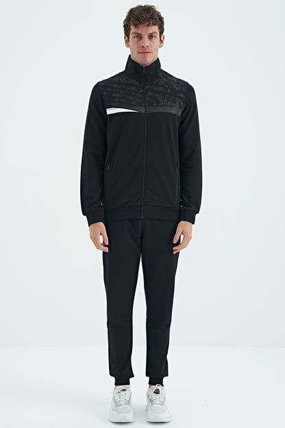 Harry Black Standard Fit Men's Tracksuit Set - 85197