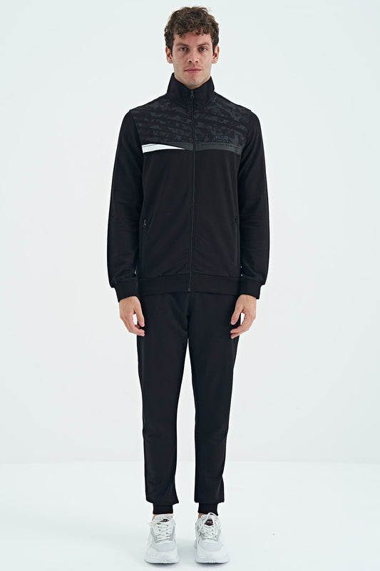 Harry Black Standard Fit Men's Tracksuit Set - 85197