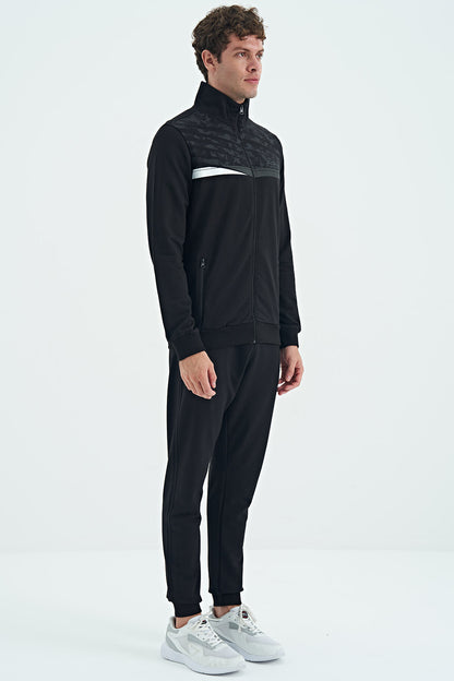 Harry Black Standard Fit Men's Tracksuit Set - 85197