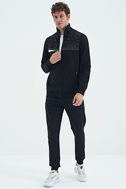 Harry Black Standard Fit Men's Tracksuit Set - 85197