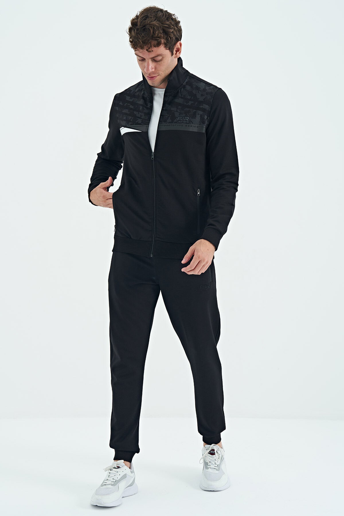 Harry Black Standard Fit Men's Tracksuit Set - 85197