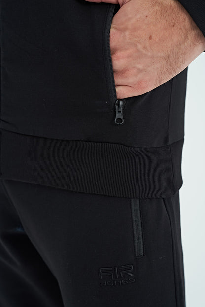 Harry Black Standard Fit Men's Tracksuit Set - 85197