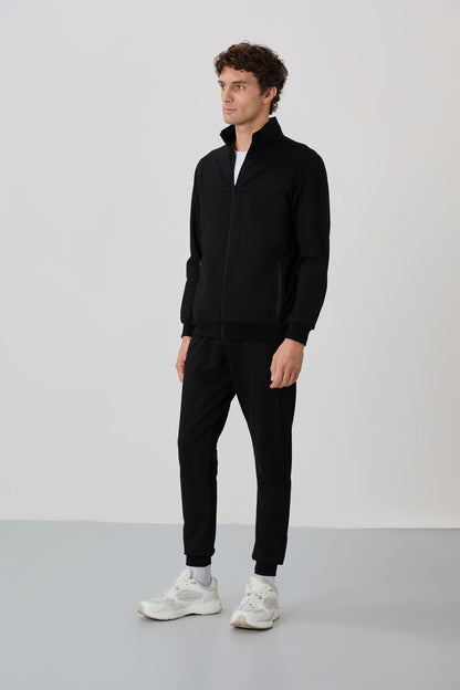 Anton Black Jogger Tracksuit Set - 85178