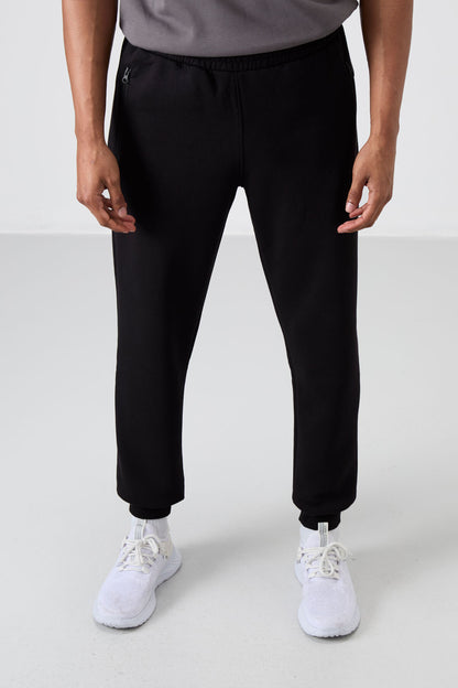 Cesar Black Striped Piped Men's Tracksuit Bottom - 84929