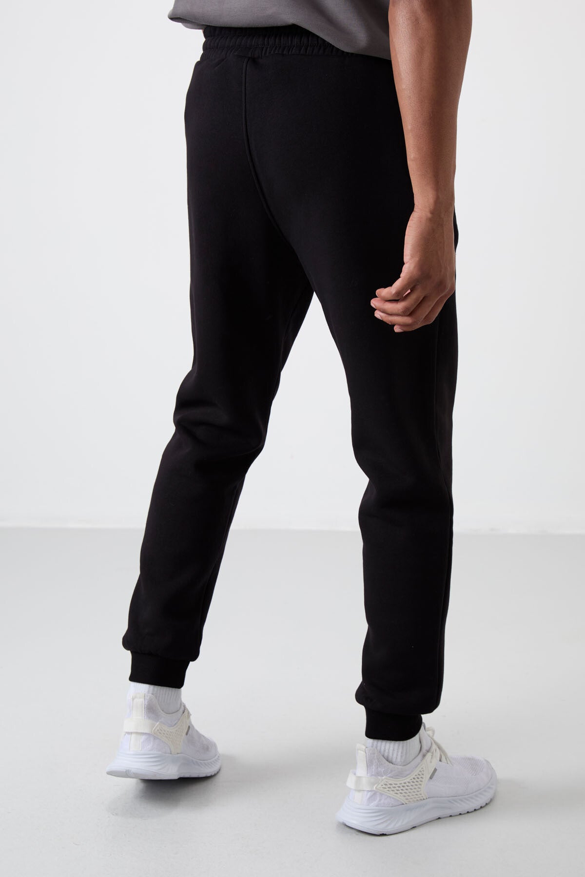 Cesar Black Striped Piped Men's Tracksuit Bottom - 84929