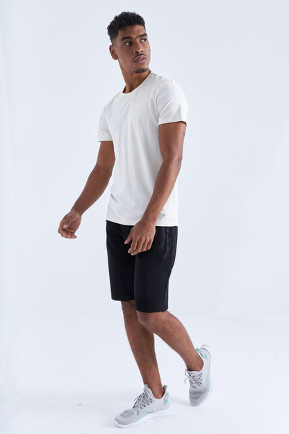 Black Zippered Pocket Detailed Standard Fit Men's Shorts - 81141