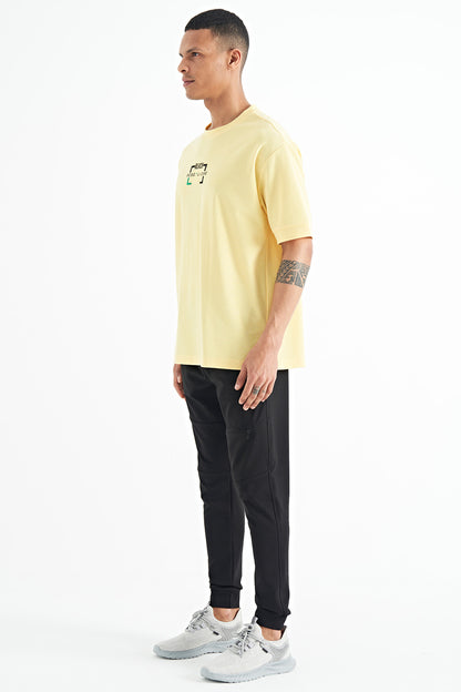 Black Hidden Pocket Detailed Standard Fit Men's Jogger Tracksuit Bottom - 84958