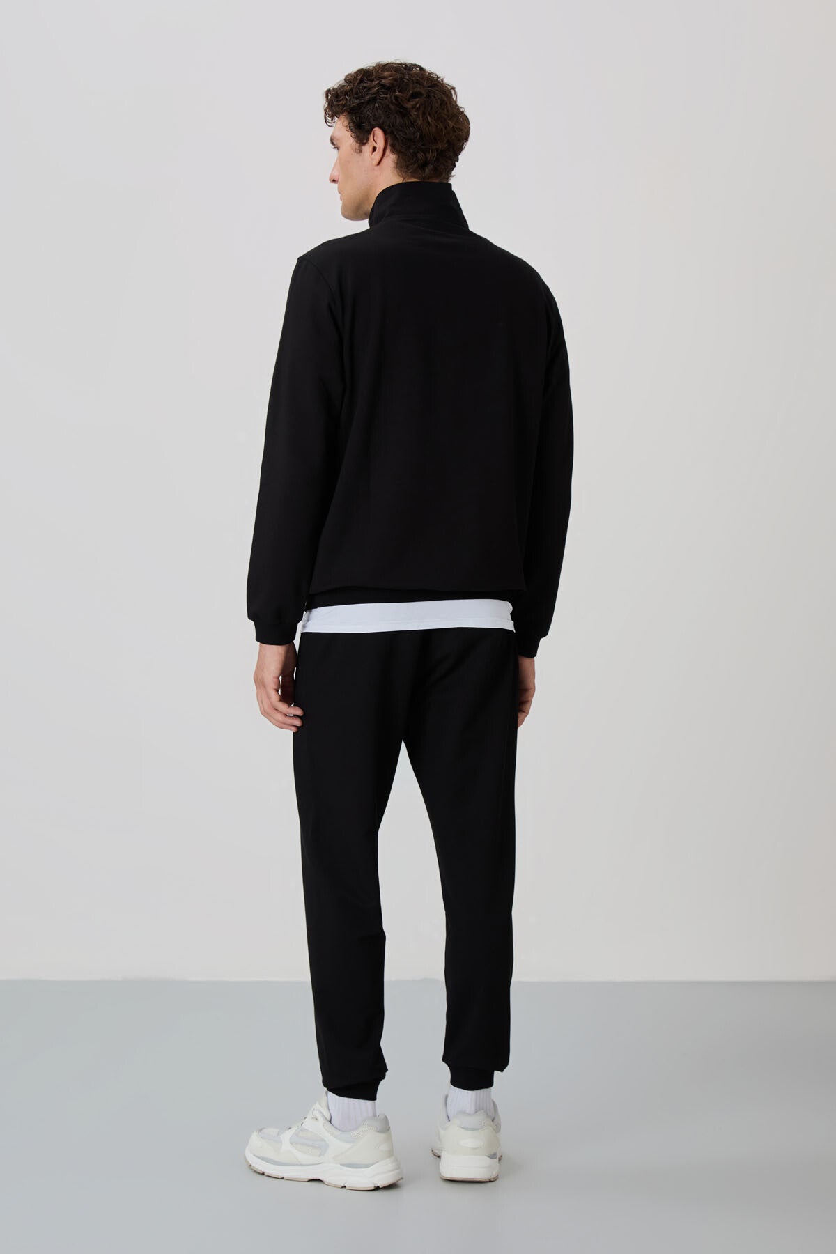 Herbert Black Stand Collar Tracksuit Set - 85233