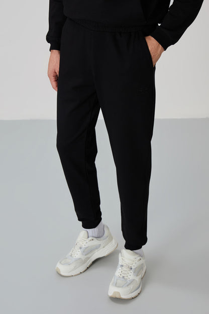 Herbert Black Stand Collar Tracksuit Set - 85233