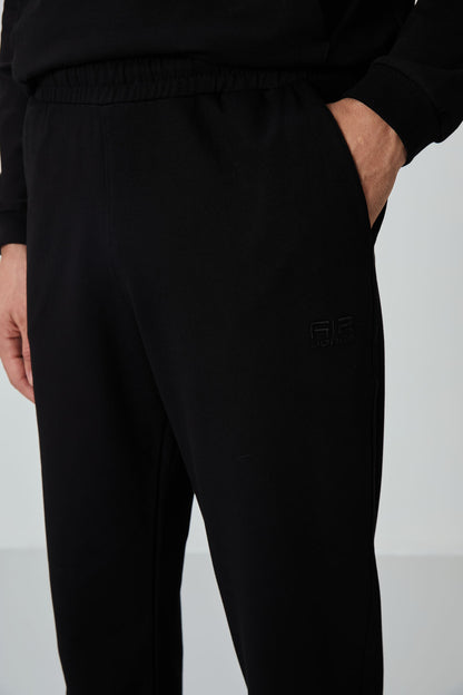 Herbert Black Stand Collar Tracksuit Set - 85233