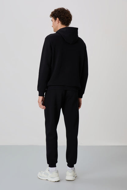 David Black Hooded Men's Tracksuit Set - 85192