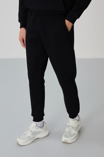 David Black Hooded Men's Tracksuit Set - 85192