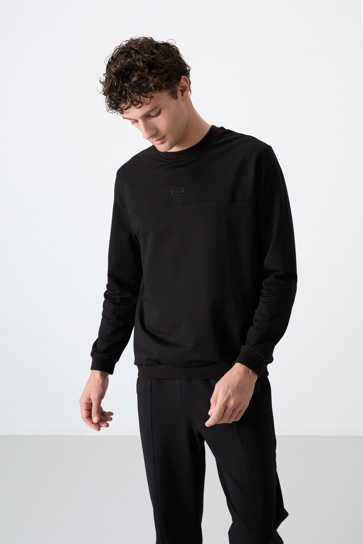 Keith Black Basic Men's Tracksuit Set - 85231