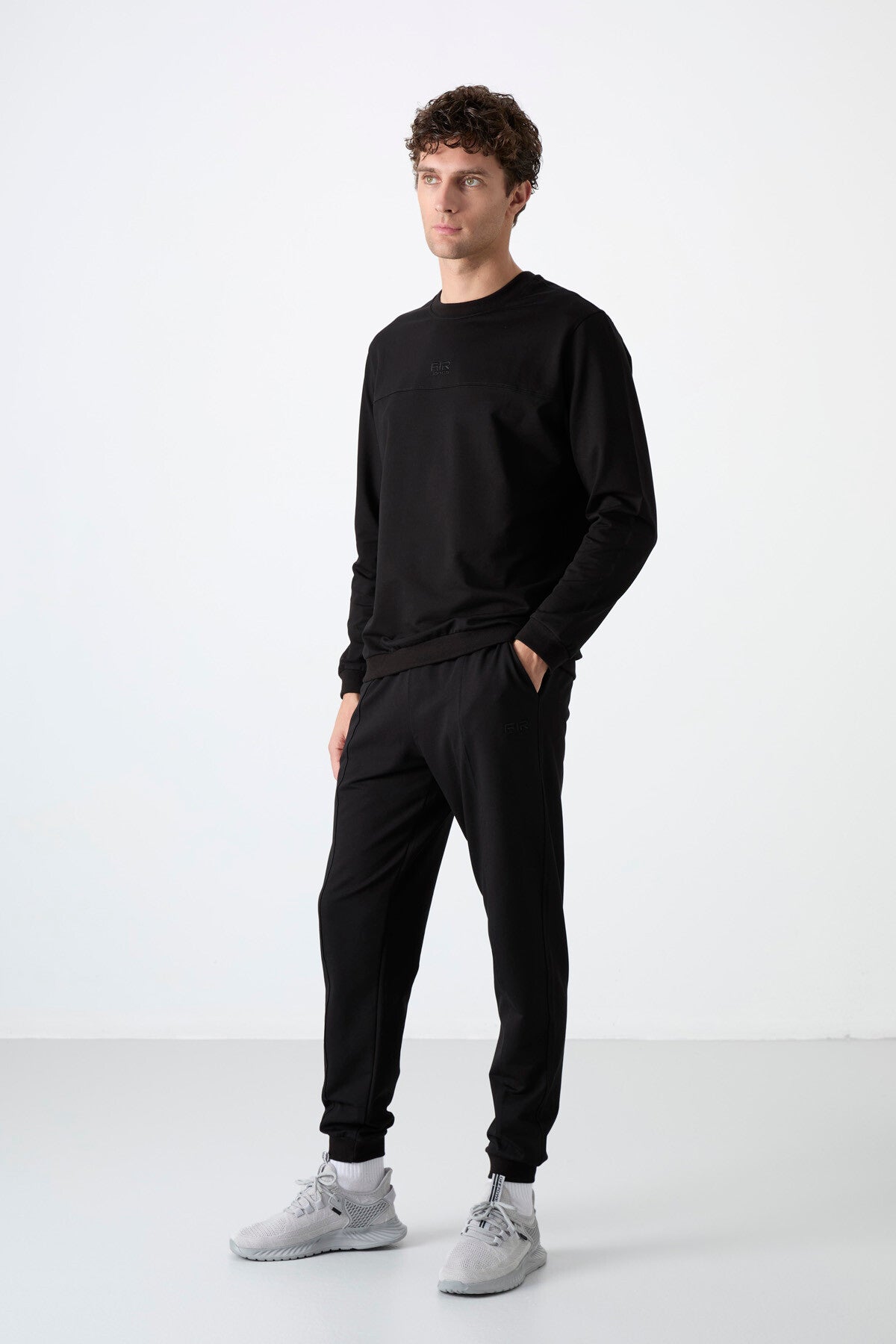 Keith Black Basic Men's Tracksuit Set - 85231