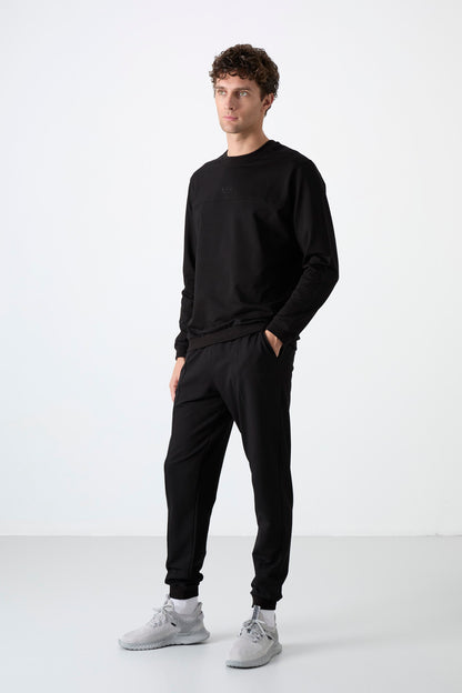 Keith Black Basic Men's Tracksuit Set - 85231