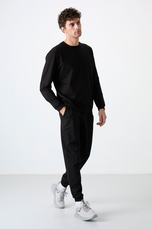 Keith Black Basic Men's Tracksuit Set - 85231