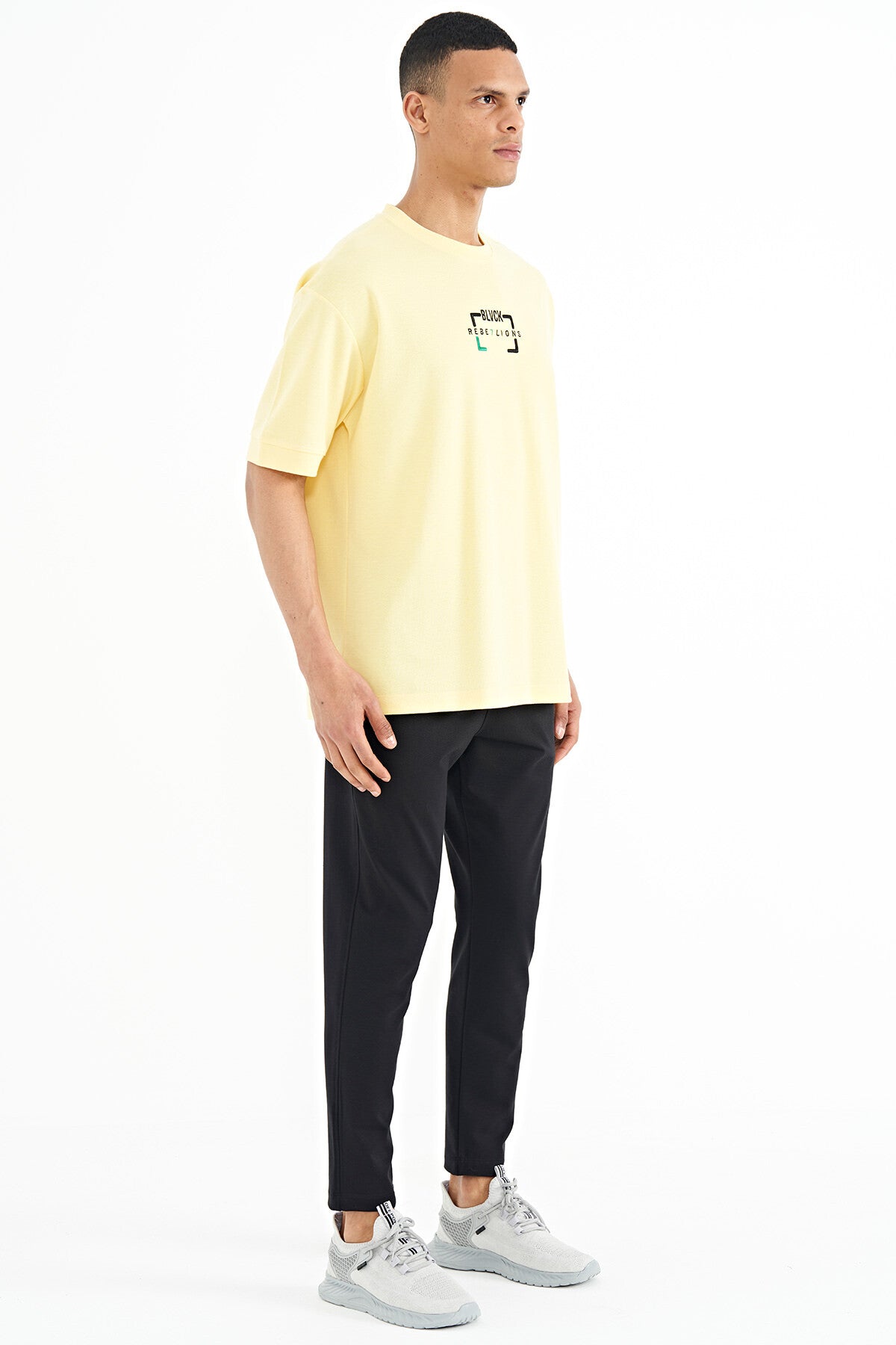 Black Logo Embroidered Detailed Side Pocket Standard Fit Men's Tracksuit Bottom - 84967